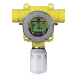Detector fijo de gas combustible con sensor de perla catalítica 0 a 100% LEL, salida 4-20 mA y relevadores, para interior y exterior en atmósferas explosivas