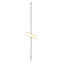 Látigo para Antena CB de 259 cm de Acero Inoxidable 