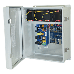 Fuente de Alimentación para PoE / 2 Entradas 1G Fiber SFP / 4 Salidas 10/100/1000 PoE/PoE+ configurable para 2 Salidas 60W Hi-PoE / Nema IP66 / Con capacidad de batería de respaldo / Requiere batería
