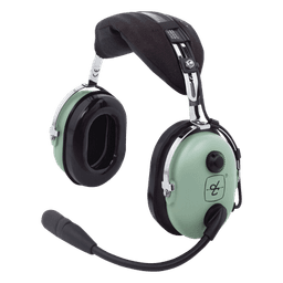 Auriculares de ala fija con atenuación de ruido pasivo para aviación general 