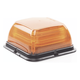 Baliza LED Cuadrada / SAE Clase I / 24 Patrones de Destello / 12-24 VCC / Perfil Medio / IP55