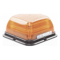 Baliza LED Cuadrada / SAE Clase I / 24 Patrones de Destello / 12-24 VCC / Perfil Medio / IP55