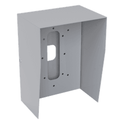 Cubierta Industrial para montaje de Porteros IP Fanvil y Grandstream, pintura electrostática color gris.