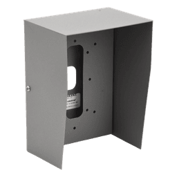 Cubierta Industrial para montaje de Porteros IP Fanvil y Grandstream, pintura electrostática color gris.