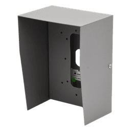 Cubierta Industrial para montaje de Porteros IP Fanvil y Grandstream, pintura electrostática color gris.