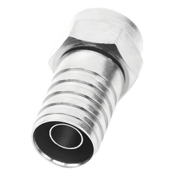 Conector F Macho / Doble Blindaje Plegable / RG-59 / Bronce Niquelado / Contacto Oro / 1.64 ft Equivalente