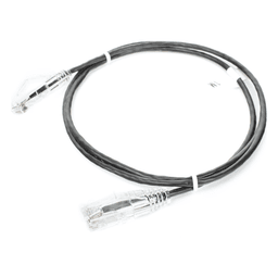 Cable de Parcheo Slim UTP Cat6 / 1 Metro (3.28 Pies) / 28 AWG / Negro / 1 Gbps+