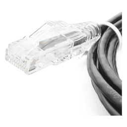 Cable de Parcheo Slim UTP Cat6 - 1.5 Metros (4.92 Pies) Negro Diámetro Reducido (28 AWG)