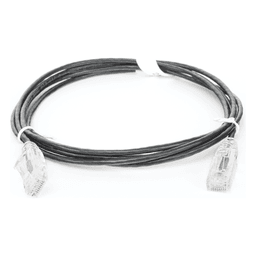 Cable de Parcheo Slim UTP Cat6 / 28 AWG / 2 m (6.56 ft) / 1 Gbps / RJ45 Chapado en Oro