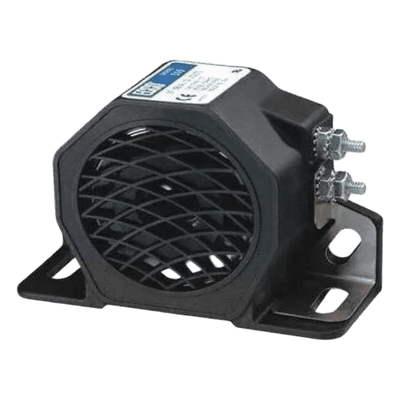Alarma de reversa vehicular / 12-80 Vcc / 87 dBA / -40°F a +185°F / Nylon con vidrio