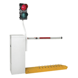 Semáforo LED para Barrera / Rojo/Verde / 12 VDC / Poste 35' (114.8 ft) / Cable 6 ft (19.7 ft) / Sincronización con Ciclo de Barrera