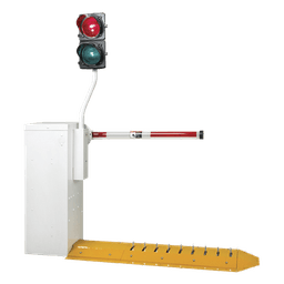 Semáforo LED para Barrera / Rojo/Verde / 12 VDC / Poste 35' (114.8 ft) / Cable 6 ft (19.7 ft) / Sincronización con Ciclo de Barrera