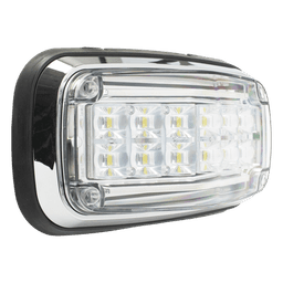 Luz de Advertencia LED / 6 LEDs Ultra Brillantes / 11 Patrones de Destello / IP67 / 12-30 VCC / Certificación SAE y ECE