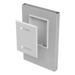 Gabinete de Medios de 19 Pulgadas de alto, para Empotrar en Pared (360 x 478 x 95 mm).