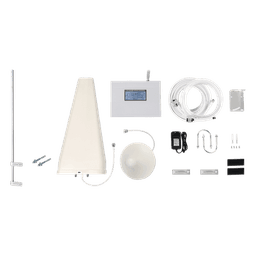 Amplificador de Señal Celular / Triple Banda 850/1900/2100 MHz / Ganancia 70 dB / 2G/3G/4G y VoLTE / Cobertura 2 Espacios