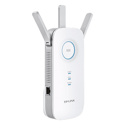 Repetidor / Extensor de Cobertura WiFi AC, 1750 Mbps, doble banda 2.4 GHz y 5 GHz, con 1 puerto 10/100/1000 Mbps, 3 antenas externas