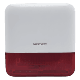 (AX PRO) Sirena Inalámbrica con Estrobo Rojo para Exterior IP65 / 110 dB