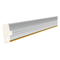 Mástil de Aluminio para Barrera / 4 m (13.1 ft) / 90 x 35 mm / Blanco / LED Rojo/Verde
