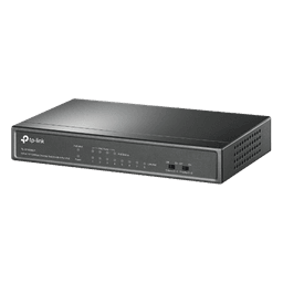 Switch PoE No Administrable de Escritorio / 8 puertos 10/100 Mbps / 4 puertos PoE af / Presupuesto 41 W / Modo extensor PoE hasta 250 metros / Calidad video prioritaria