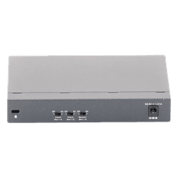 Switch PoE no Administrable de escritorio / 6 puertos 10/100 Mbps / 4 puertos PoE af/at / Presupuesto 67 W / Modo Extensor hasta 250 m / Calidad video prioritaria