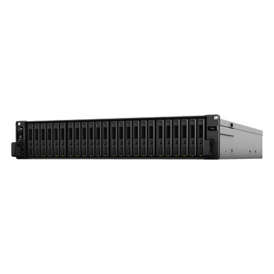 NAS Todo Flash FlashStation FS3600 | 24 Receptáculos | Intel Xeon D-1567 12 Núcleos | 16 GB RAM (Ampliable a 128 GB) | 195,000 IOPS Escritura Aleatoria iSCSI 4K | 10 GbE | Compatible con Virtualización | Protección de Datos Int