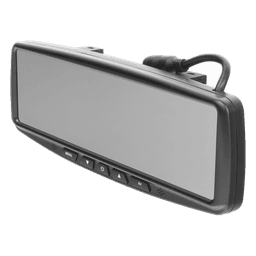 Camara de Reversa Alambrica y Monitor Tipo Retrovisor de 4.3 pulgadas, Incluye cámara para placa de 170°