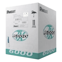Bobina de Cable UTP 305 Metros (1000 Pies) de Cobre, TX6000™ PanNet, Reelex, Rojo, Categoría 6 Mejorado (23 AWG), PVC (CM), de 4 Pares