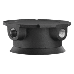 Kit de montaje para ambientes peligrosos / NEMA 4X / Aluminio fundido / -40°C a +55°C / UL 50 / Negro