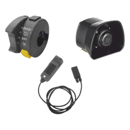 Kit Para Motocicleta FEDERAL SIGNAL , Sirena/Bocina de 30 Watt, Controlador y Micrófono