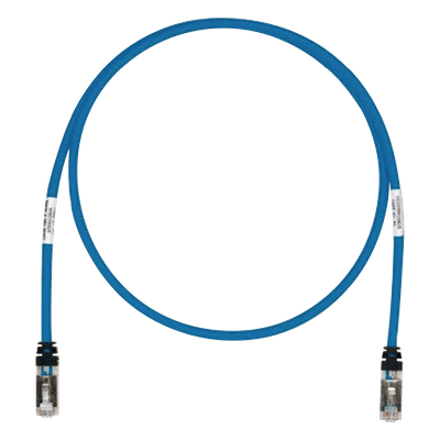 Patch Cord Cat6A, Blindado S/FTP, CM/LS0H, 3.05 Metros (10 Pies), Color Azul