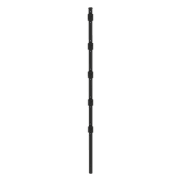 Poste para Cerca Electrificada / Acero Galvanizado Cal. 18 / 1.2 m (3.9 ft) / 5 Aisladores de Paso / Pintura Electrostática Negra / Fijación en Concreto
