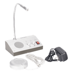 Sistema de Intercomunicación | Ideal para Ventanillas | Audio de voz de dos vías | 12V/1A 3W | Micrófono Interior + Micrófono Exterior