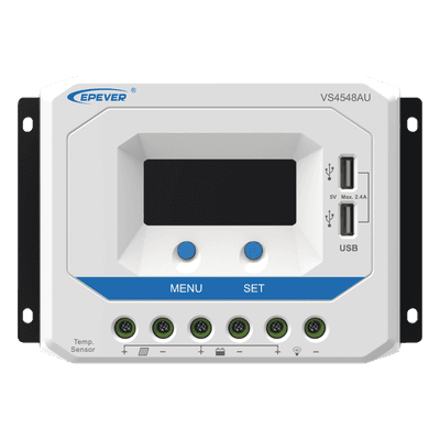 Controlador Solar de Carga PWM 12/24/36/48 V 45 A, Salida USB, con Display