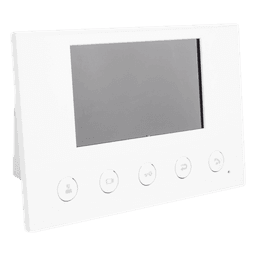 Monitor IP/SIP para interior, Wi-Fi, pantalla a color de 4.3", audio de 2 vías, PoE, 8 interfaces de entrada de alarma.