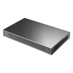 Switch Omada / 8 Puertos Gigabit  / 4 Puertos PoE+ 802.3at/af / Presupuesto PoE 62 W / 30 W por Puerto / Gestión Cloud Omada / L3 Static Routing / Sin Ventilador / Metal