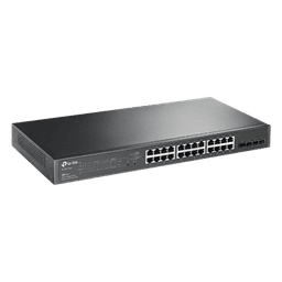 Switch PoE JetStream SDN Administrable 24 puertos 10/100/1000 Mbps + 4 puertos SFP, 24 puertos PoE, 250W, administración centralizada OMADA SDN 