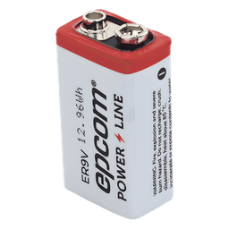 Batería de Litio 9V / 1200 mAh / Cloruro de Tionilo / No Recargable / Operación -60°C a +85°C / Acero Inoxidable