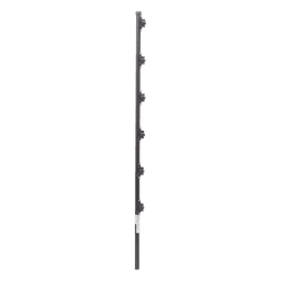 Poste para Cerca Electrificada / Acero Galvanizado Cal. 18 / 1.4 m (4.6 ft) / 6 Aisladores de Paso / Fijación en Concreto / IP Protección Sellada