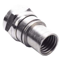 Conector F Macho / Plegable con Pin / Bronce Niquelado / Oro 24K / Teflón / RG-59