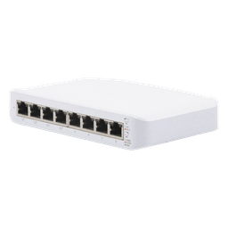 Switch UniFi Lite Administrable PoE de 8 Puertos 10/100/1000 Mbps (4 puertos 802.3af/at), 52 W 