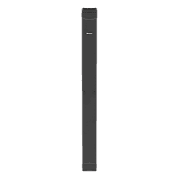 Organizador Vertical de Cables / Alta Densidad / 45 U / Ancho 8 in / Diseño Simple Frontal / ABS y Acero / Negro