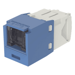 Conector Jack RJ45 / Categoría 6 / 8 Posiciones 8 Cables / Terminación Sin Herramienta / Color Azul