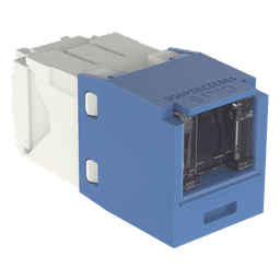 Conector Jack RJ45 / Categoría 6 / 8 Posiciones 8 Cables / Terminación Sin Herramienta / Color Azul