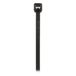 Cincho de Bloqueo / 203 mm (8 in) largo / 2.5 mm ancho / Nylon 6.6 UV / Negro / 1000 pz