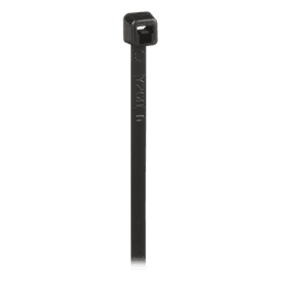 Cincho de Bloqueo / 203 mm (8 in) largo / 2.5 mm ancho / Nylon 6.6 UV / Negro / 1000 pz