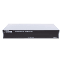 (SOLO RECEPTOR) TRANSCEPTOR ACTIVO DE 16 CANALES / VIDEO+PODER en un solo Cable UTP / 150 metros en 4K, 200 metros en 5 MP/ Envía 36 Vcc y Recibe 12 Vcc / TODO INCLUIDO PARA RACK / HD-TVI/CVI/AHD/CVBS / SIN RUIDO / INSTALACIÓN LIMPIA.