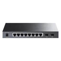 Switch PoE JetStream SDN Administrable 8 puertos 10/100/1000 Mbps + 2 puertos SFP, 8 puertos PoE, 61W, administración centralizada OMADA SDN