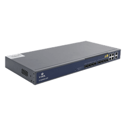 OLT EPON / 4 Puertos PON / 8 Puertos Uplink RJ45+SFP / 256 ONUs / 20 km / Rack 1U
