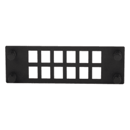 Placa Para 12 Adaptadores de Fibra Óptica, Uso con Gabinetes FPONE3 y FPONE4