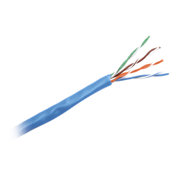 Bobina de Cable UTP 305 Metros (1000 Pies) de Cobre, NetKey, Azul, Categoría 5e (24 AWG), PVC (CM), de 4 Pares